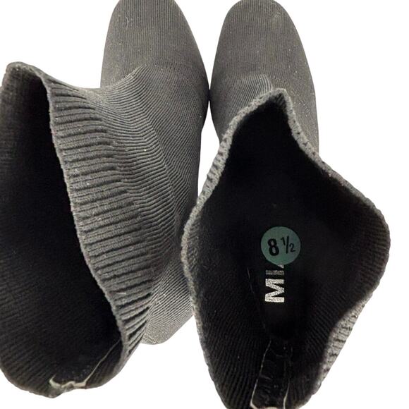 Mia Erika Stretch Knit Bootie Heels Black Size 8.5 Womens Modern Comfort - Picture 2 of 11